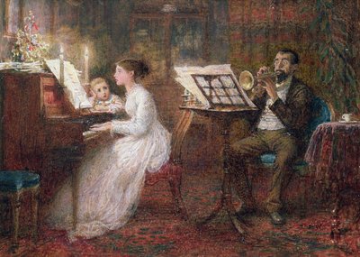 La lección de música de Frederick Walker